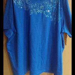 NWT LIZ & ME Floral Beaded Top